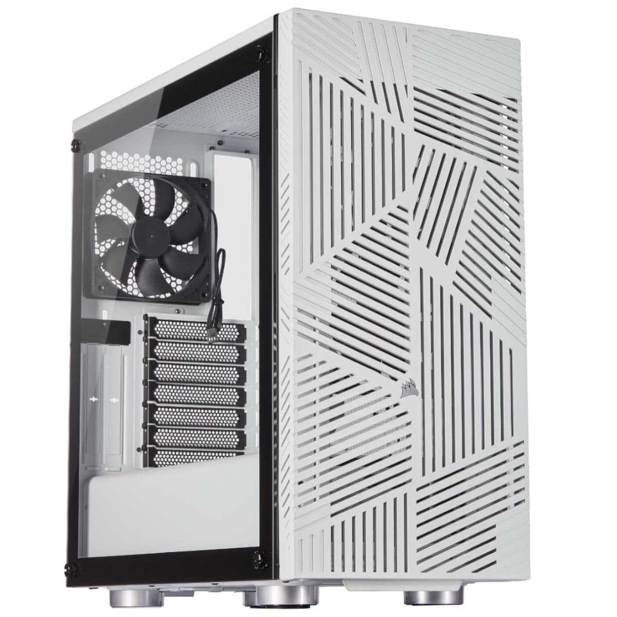 Corsair 275R Airflow ATX Mid Tower White / Black Tempered Glass Side Panel image
