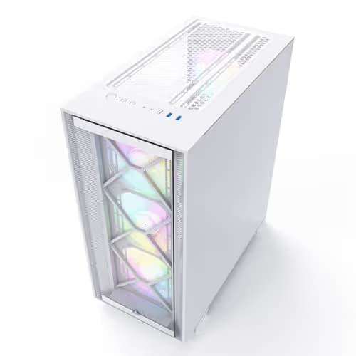 Montech AIR 1000 PREMIUM ATX Mid Tower White with Tempered Glass Side Panel image
