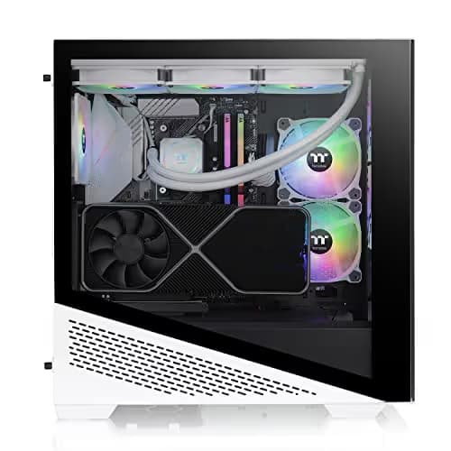 Thermaltake Divider 370 ATX Mid Tower Snow Tempered Glass ARGB image