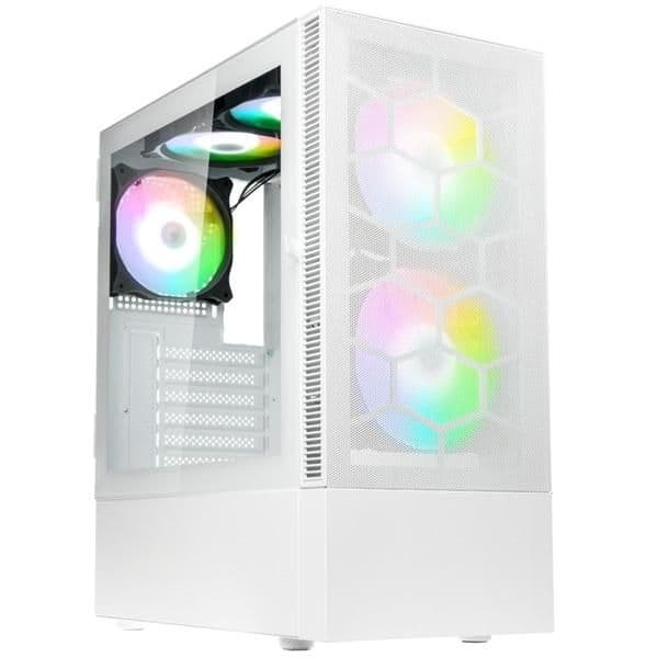 KOLINK Observatory MX Mesh ARGB ATX Mid Tower White Tempered Glass image
