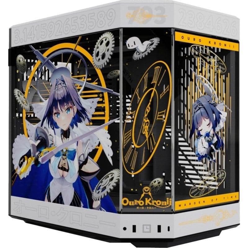 HYTE Y60 OURO KRONII Limited Edition ATX Mid Tower White / Black with Tempered Glass Side Panel main image