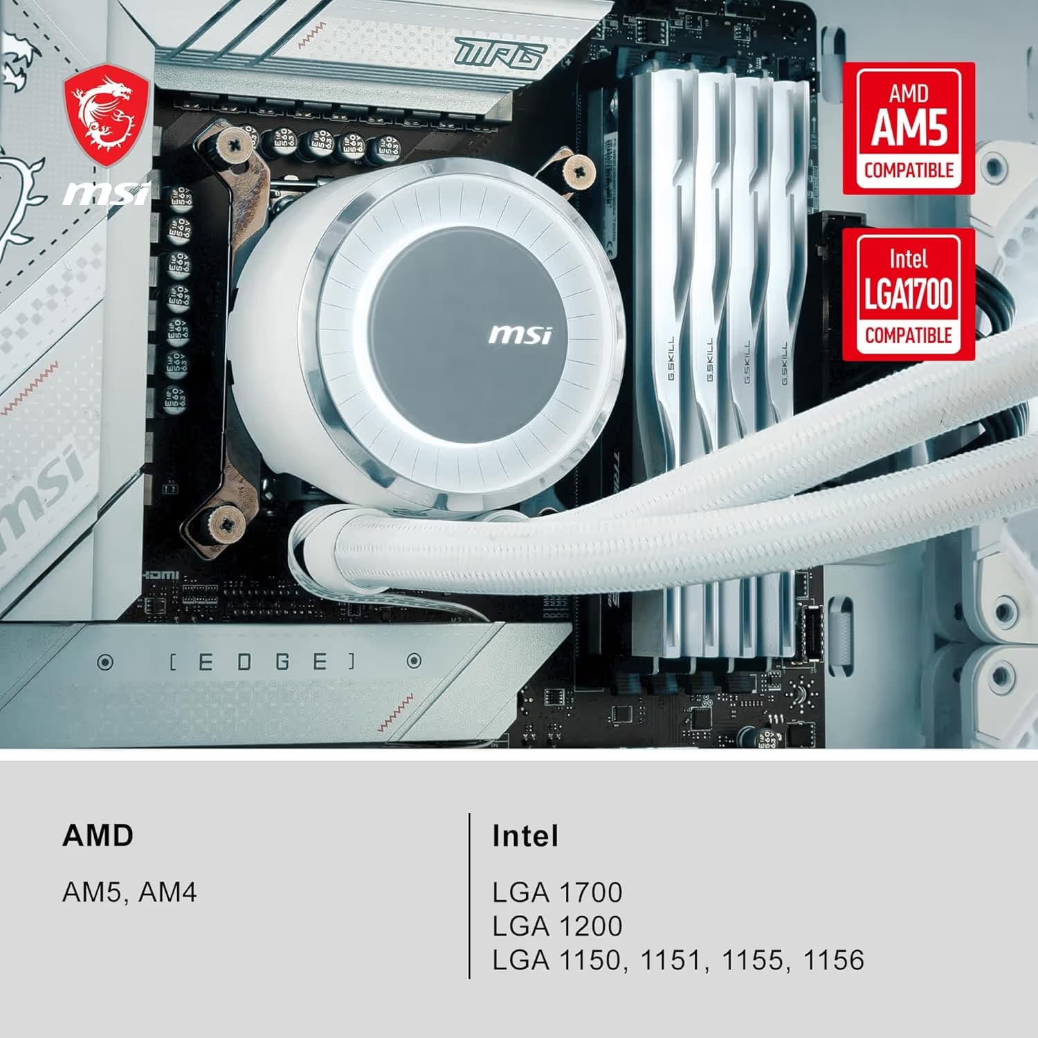 MSI MAG CORELIQUID E240 Water 240mm White image