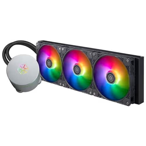 Silverstone IceMyst Water 420mm 93.29 CFM Silver / Black image