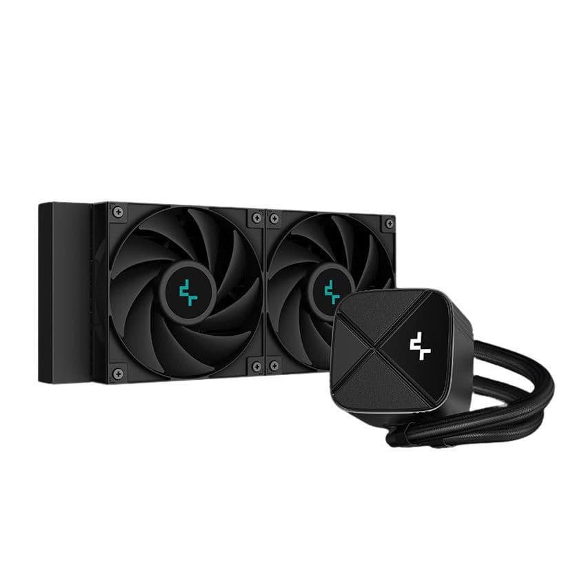 Deepcool LS520S ZERO DARK Water 240mm 85.85 CFM Black image