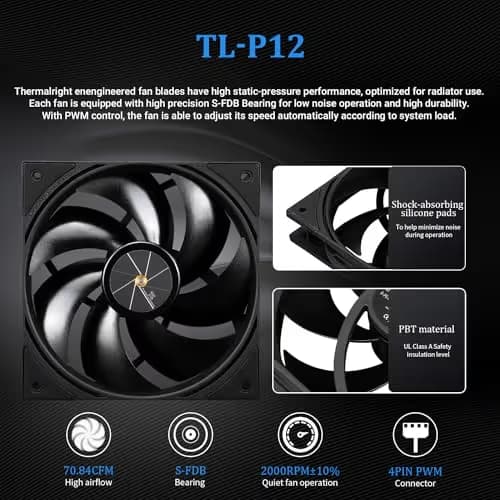 Thermalright Frozen Warframe Water 360mm 70.84 CFM Black image