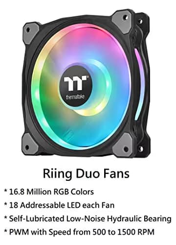 Thermaltake Floe DX RGB 360 TT Premium Edition 42.45 CFM Water 360mm Black / Gray image