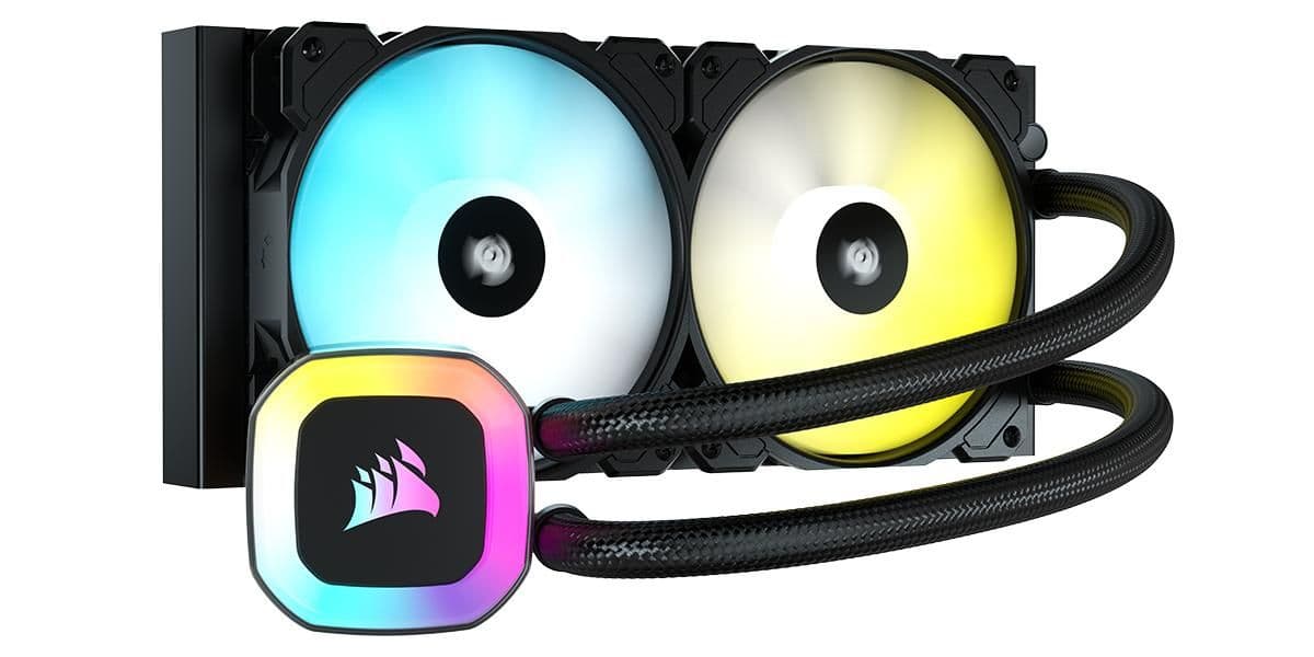 Corsair H100 Water 240mm Black 47.73 CFM main image