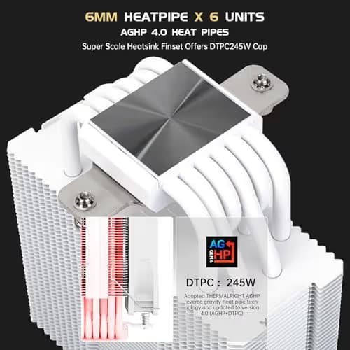 Thermalright Burst Assassin 120 Vision 66.17 CFM Air 156mm White image