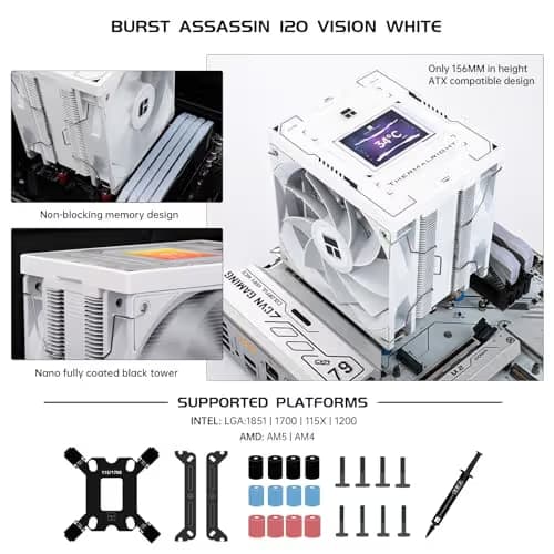 Thermalright Burst Assassin 120 Vision 66.17 CFM Air 156mm White image
