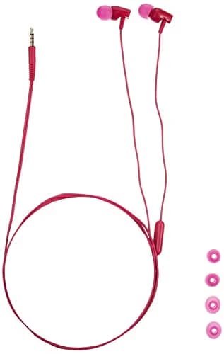 Audio-Technica SonicFuel CLR100iS Closed-Back In-Ear Headphones with Microphone in Pink image