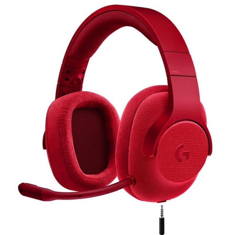 Logitech G433 Red 7.1 Channel Open-Back Gaming Headset image