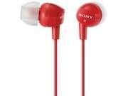 Sony CZ-MDREX10LP Closed In-Ear Headphones Red/White image