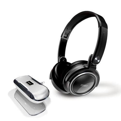 Coby CV18523BLK Closed-Back Headphones main image