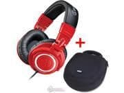 Audio-Technica ATH-M50 Red Closed-Back Headphones image