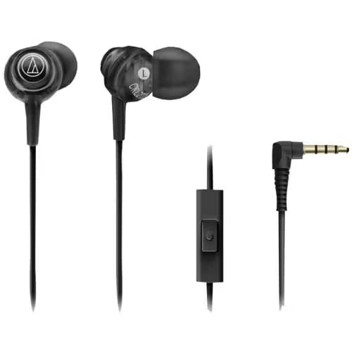 Audio-Technica ATH-CKL202iSBK Closed In-Ear Headphones with Microphone main image