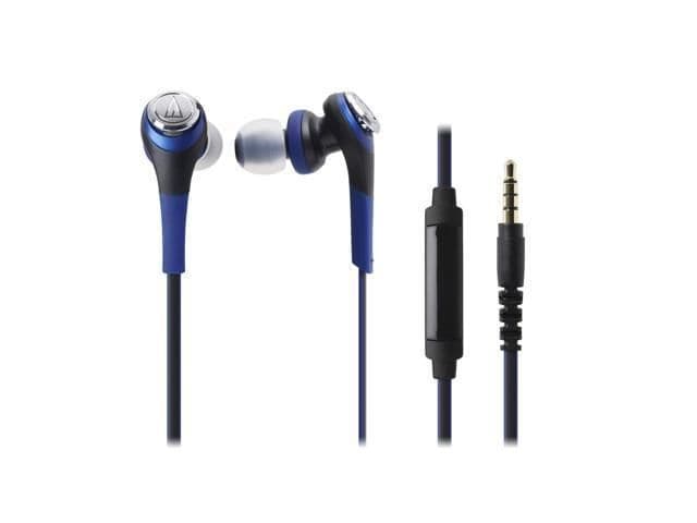 Audio-Technica Solid Bass CKS550iS Closed In-Ear Wired Headphones with Microphone image