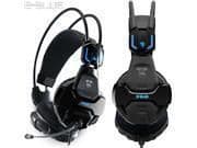 Cobra HS707 Closed-Back Headphones in Black / Blue image