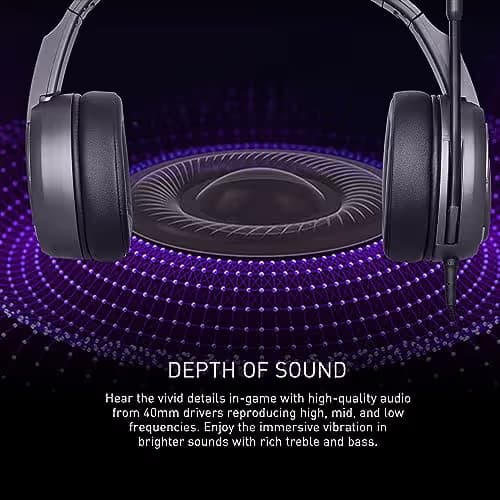 MSI IMMERSE GH40 Wired Closed-Back Headphones ENC Black image