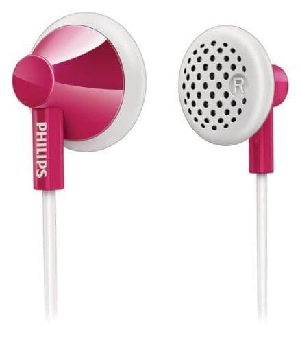 Philips SHE2100PK28 Wired Closed-Back Earbud (Pink / White) main image