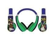 Sakar International Teenage Mutant Ninja Turtles Kids Friendly Closed Green/Blue Headset image