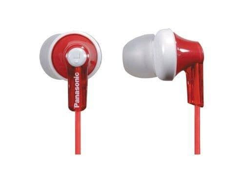 Panasonic RPHJE120R Closed In-Ear Red/White Headphones image