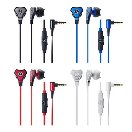 Audio-Technica ATH-CHX5ISBL Blue Closed Earbud With Microphone image