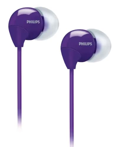 Philips SHE3590 Closed-Back Wired In-Ear Headphones White/Purple With Microphone main image