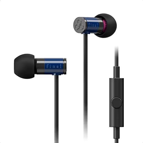 Final E1000C Closed-Back Wired Earbuds Blue / Black image