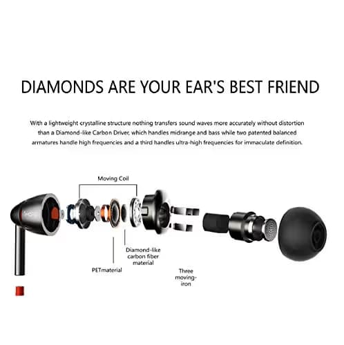1MORE Quad Driver In-Ear Closed Headphones With Microphone image