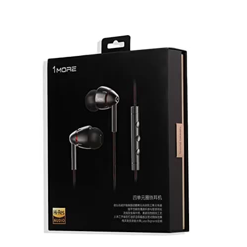 1MORE Quad Driver In-Ear Closed Headphones With Microphone image
