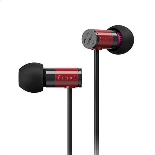Final E1000 Closed-Back Wired Earbuds Red / Black main image