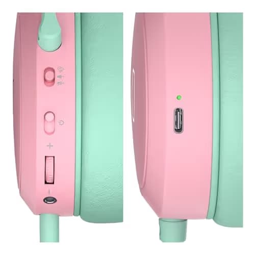 Cooler Master CH351 Green / Pink Closed-Back Headphones image