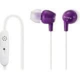 Sony DR-EX14VP/PNK In-Ear Closed Headphones in White / Purple main image