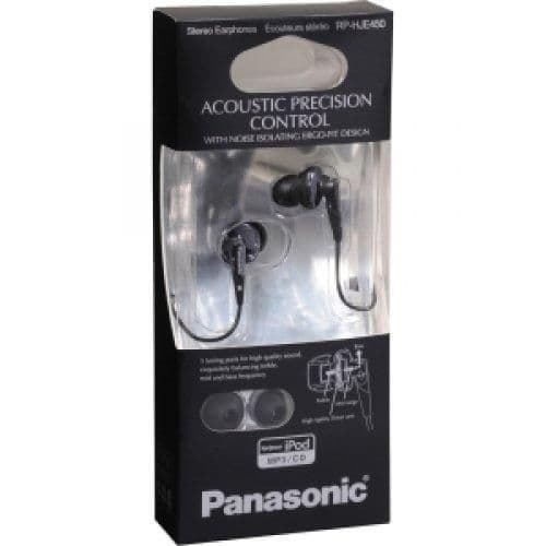 Panasonic RP-HJE450-K Wired Closed-Back In-Ear Headphones image