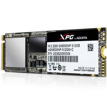 ADATA XPG SX8000 512GB SSD M.2-2280 PCIe 3.0 X4 NVMe main image