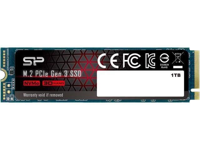Silicon Power A80 1TB SSD M.2-2280 NVMe PCIe 3.0 image