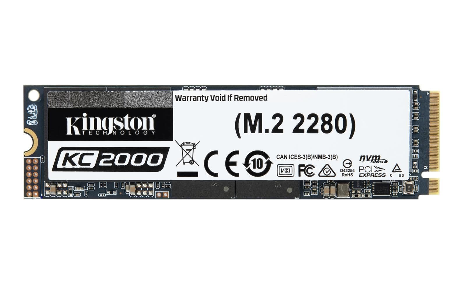 Kingston KC2000 2TB SSD M.2-2280 PCIe 3.0 x4 NVMe main image