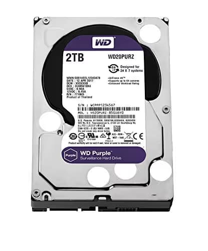 Western Digital Purple 2TB 3.5" HDD 5400RPM SATA 6.0 Gb/s main image