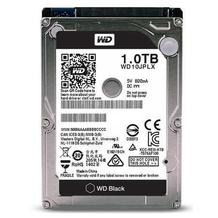 Western Digital Black 1TB HDD 2.5" 7200RPM SATA Internal main image