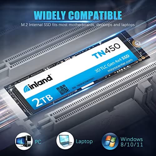 Inland TN450 2TB SSD M.2-2280 PCIe 4.0 x4 NVMe image