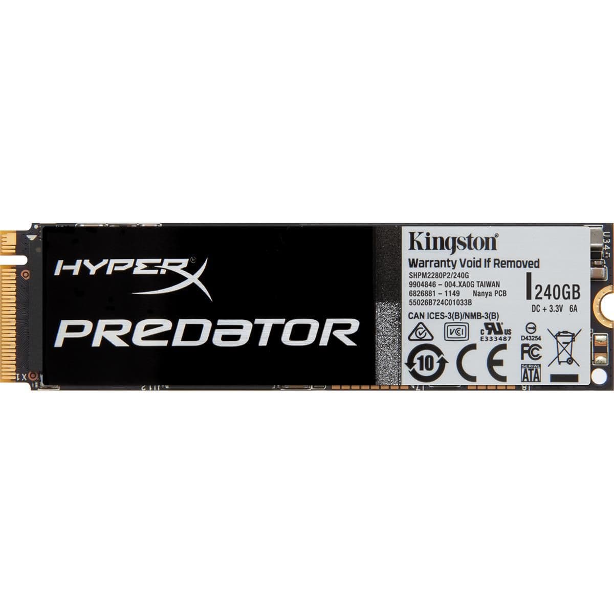 Kingston Predator 480GB SSD M.2-2280 PCIe 2.0 x4 NVMe main image