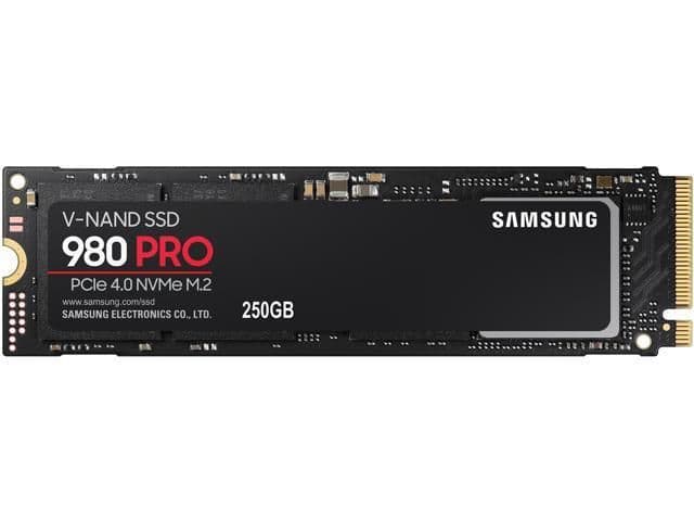 Samsung 980 Pro 250GB M.2-2280 SSD PCIe 4.0 NVMe main image