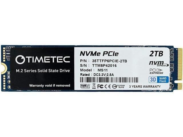 Timetec 35TTFP6PCIE 2TB SSD M.2-2280 PCIe 3.0 X4 NVMe main image