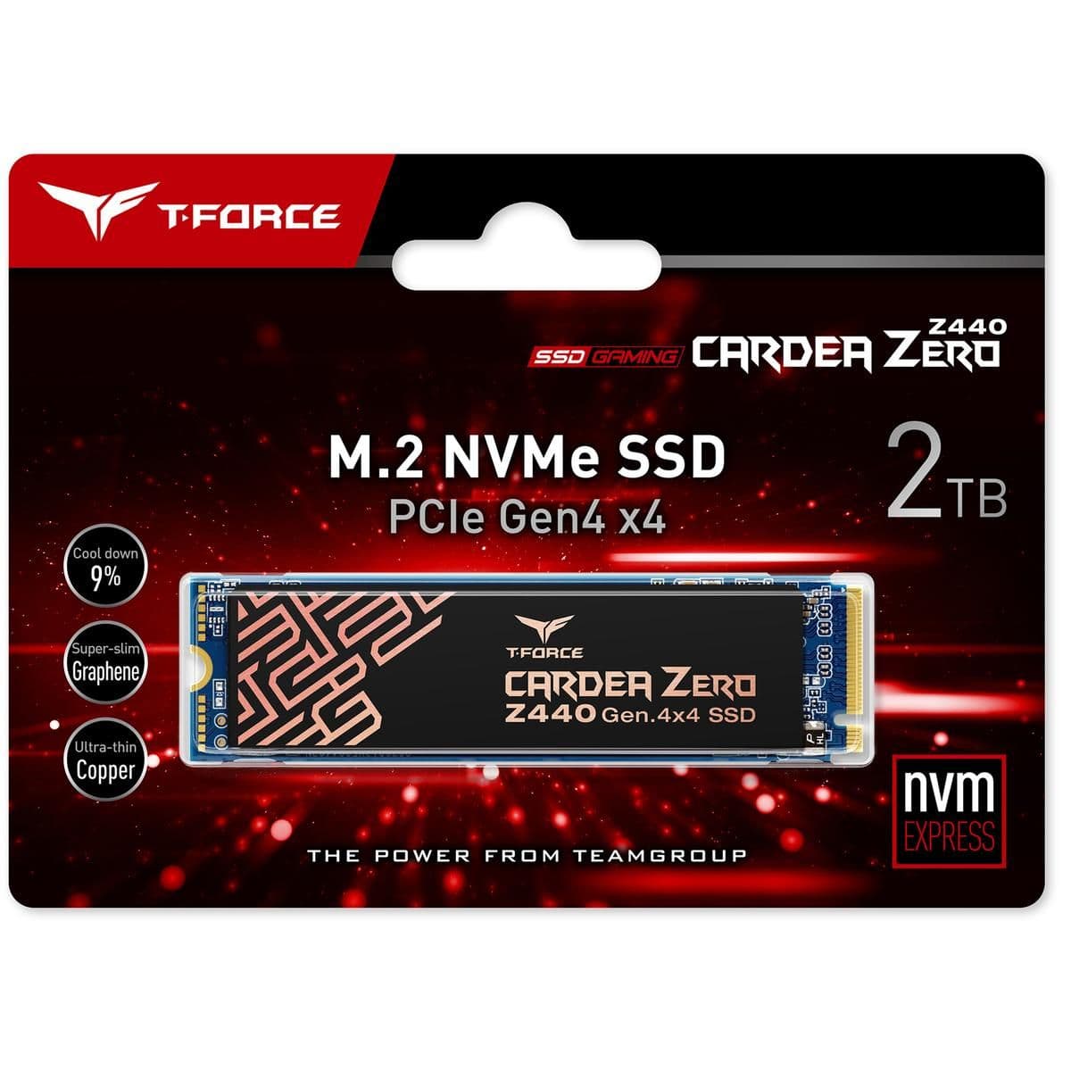 TEAMGROUP Cardea Zero Z440 Graphene 2TB M.2-2280 SSD PCIe 4.0 x4 NVMe image