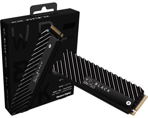 Western Digital Black SN750 1TB M.2-2280 SSD PCIe 3.0 x4 NVMe main image