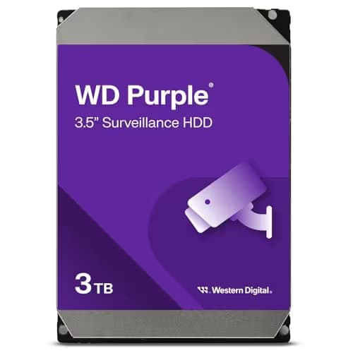 Western Digital Purple 3TB HDD 3.5" 5400RPM SATA 6.0 Gb/s image