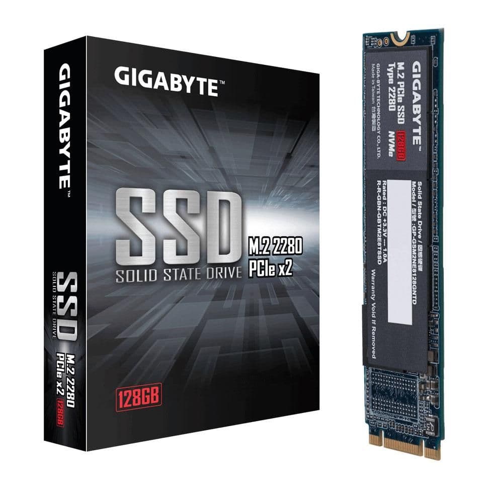 Gigabyte GP-GSM2NE8128GNTD 128GB SSD M.2-2280 PCIe 3.0 X2 NVMe image