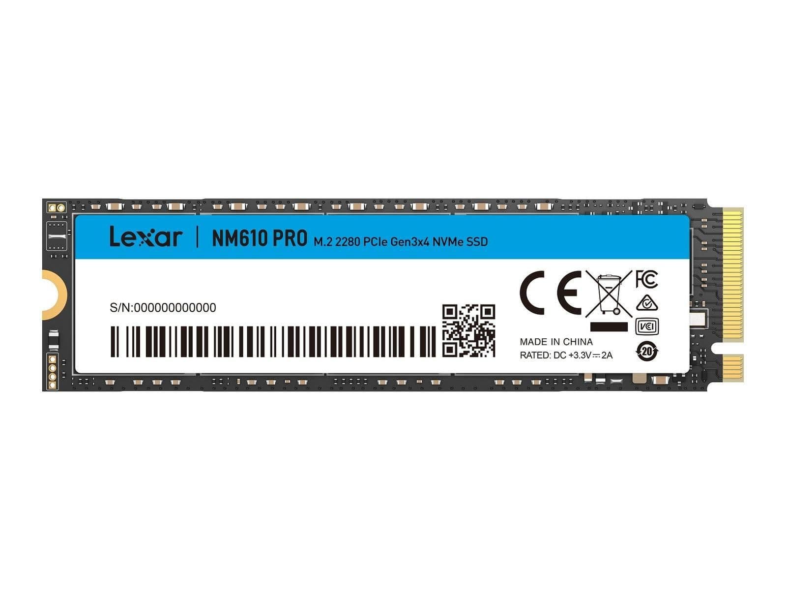 Lexar NM610PRO 2TB SSD M.2 PCIe 3.0 NVMe image