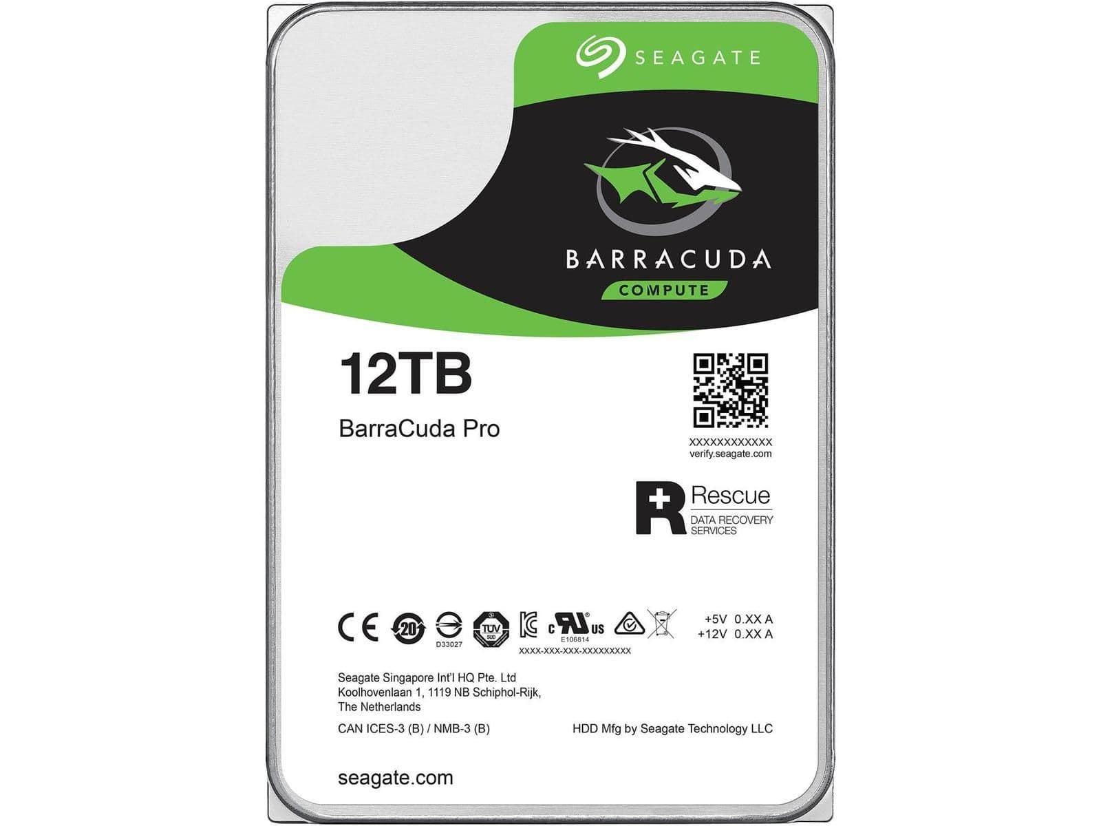 Seagate BarraCuda Pro Compute 12TB HDD 3.5" 7200RPM SATA image
