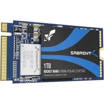 Sabrent Rocket 1TB SSD M.2-2242 PCIe 3.0 x4 NVMe main image